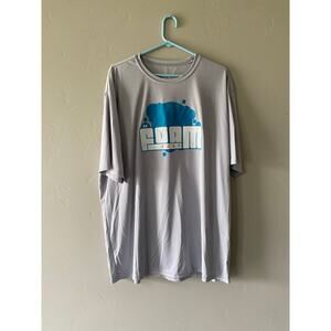 Gray Men's 2X 5k Foam Fest Workout Tech Tee